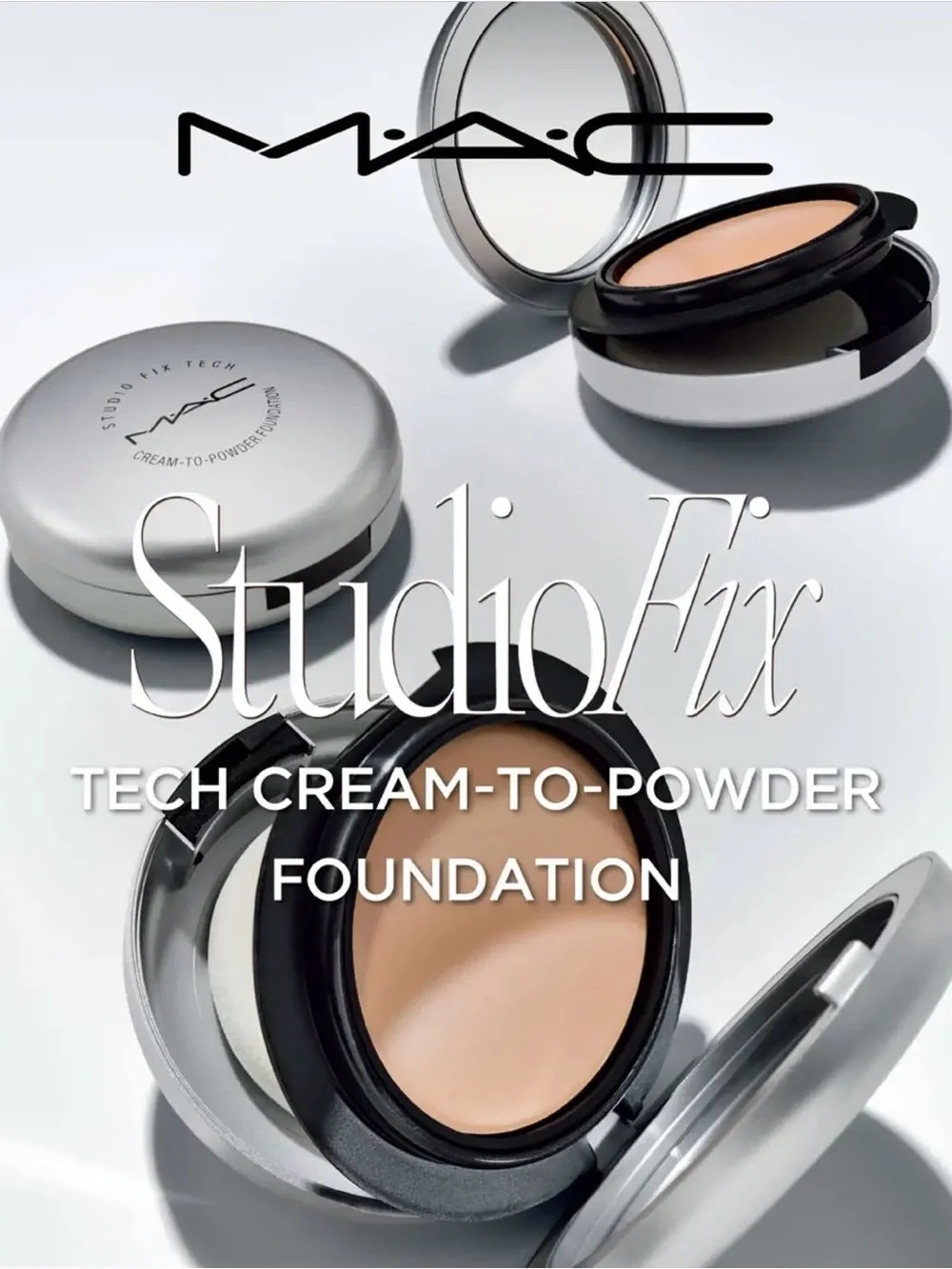 NW45 MAC Studio Fix Tech Cream to Powder Foundation Brand New in Box Medium Red